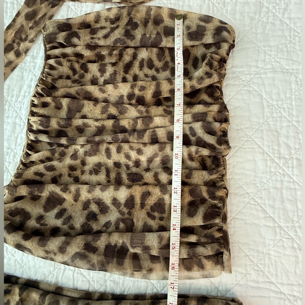Zara Brown Mesh Strapless Set - Picture 7 of 13